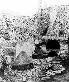 Bakery Prints: Bake House, Pompeii, Italy, Victorian period