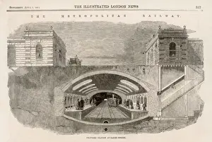 Under Ground Prints: Baker Street Station Cross-section