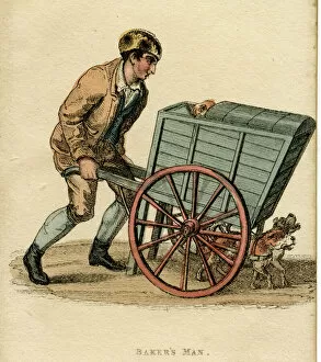 1828 Collection: Bakers Man with Dogs