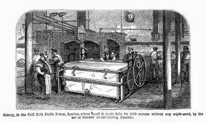 Bakers Prints: Bakery in the Cold Bath Fields Prison, London, 1860