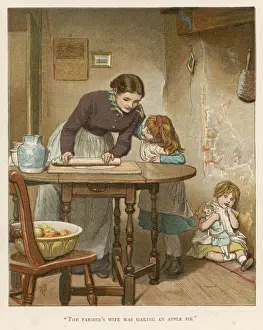 Pastry Prints: Baking An Apple Pie 1884
