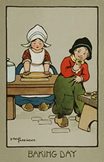 Clogs Gallery: Baking Day, by Ethel Parkinson