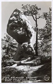 Dappled Prints: Balanced Rock, Bliss State Park, Lake Tahoe, California, USA
