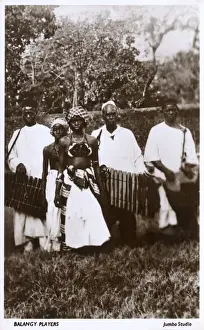 Sierra Prints: Balangy players, Sierra Leone, West Africa