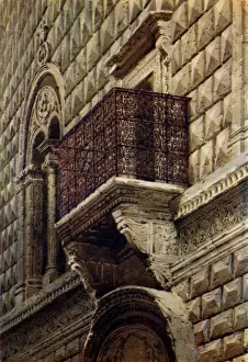 Bologna Prints: Balcony - Palazzo Bevilacqua, Bologna, Italy