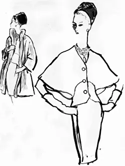 Outfits Prints: Balenciaga fashion, 1964