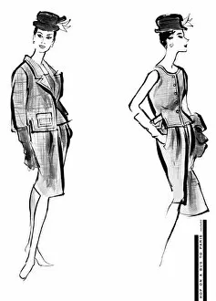 Images Dated 22nd August 2011: Balenciaga outfit, 1960