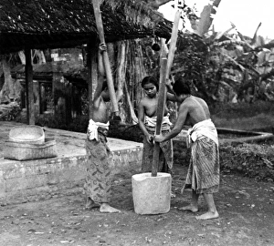 Images Dated 25th February 2011: Balinese Flour Grinders
