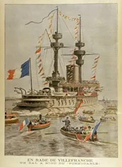 Roadstead Prints: Ball on French Warship