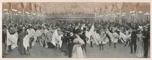 Moulin Prints: Ball at the Moulin Rouge club in Paris