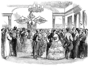 Singapore Prints: Ball at Singapore, 1854