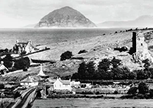 Ballantrae Bridgend and Ailsa Craig, early 1900s