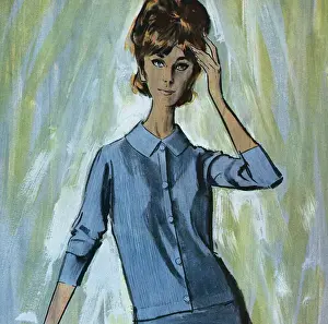 Ladylike Prints: Ballantyne golfer sweater - sixties woman