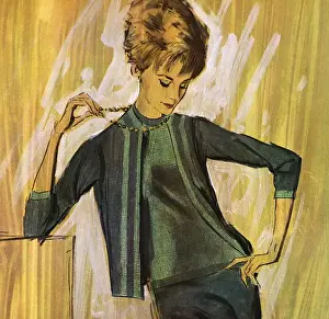 Cashmere Prints: Ballantyne knitted suit - sixties woman