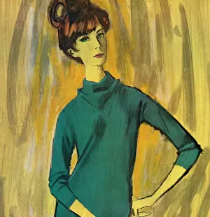Ballantyne sweater and skirt - sixties woman