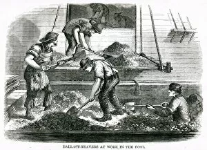 Labourer Collection: Ballast-heavers 1850s
