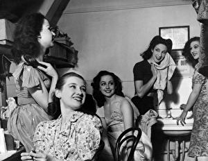 Images Dated 11th January 2012: Ballerinas in their dressing room