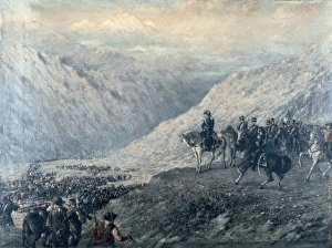 Mart Collection: BALLERINI, Augusto (1857-1897). The Andes Pass