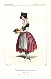 Ballet dancer Adele Dumilatre in Lady Henriette, 1844