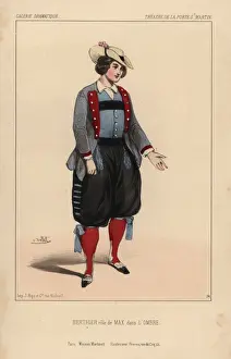 Porte Prints: Ballet dancer Berthier as Max in the ballet-pantomime