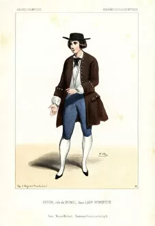 Theatres Collection: Ballet dancer Lucien Petipa as Lyonel in Lady