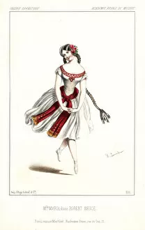 Ballet dancer Mlle. Maria Jacob in Robert Bruce, 1846