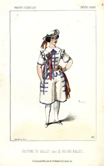 Halles Prints: Ballet dancers costume from Le Roi des Halles