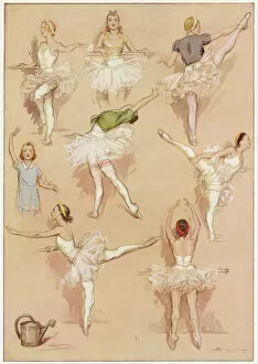 Ballet Collection: Ballet dancers exercising