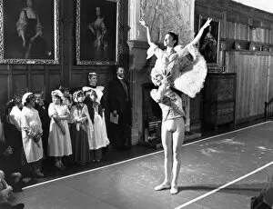 Fireplace Gallery: Ballet dancers at Lanhydrock House, Cornwall