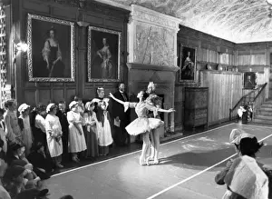 Ballet dancers at Lanhydrock House, Cornwall