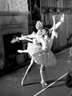 Ballet dancers at Lanhydrock House, Cornwall