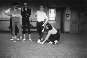 Ballet dancers training
