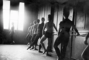 Images Dated 28th February 2012: Ballet dancers training
