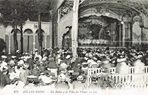 A ballet taking place outside at Villa Des Fleurs, Aix Le Ba A ballet taking place outside at Villa Des Fleurs, Aix Le Ba
