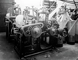 Balling Prints: Balling machine in a woollen mill in Bradford