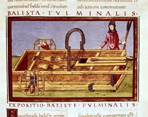 Treatise Gallery: Ballista fulminalis. Siege machine used in the Roman