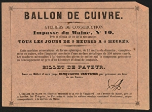 Pres Gallery: Ballon de cuivre. Ateliers de construction, impasse du Maine