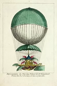 Pierre Collection: Balloon ascent by Blanchard