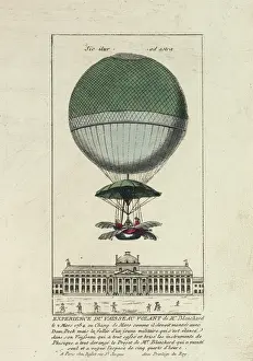 Balloon ascent by Blanchard, Champ de Mars, Paris