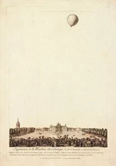 1783 Collection: Balloon ascent, Champ de Mars, Paris