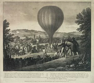 Seal Collection: Balloon ascent from Seal, near Sevenoaks, Kent
