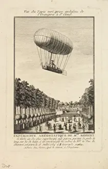 Balloon ascent from St Cloud, Paris