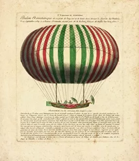 Aerostatic Gallery: Balloon ascent from Tuileries Chateau, Paris