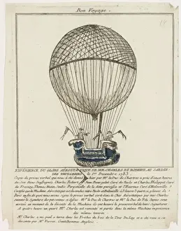 Balloon ascent from Tuileries Gardens, Paris