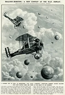 Bursting Gallery: Balloon bursting at RAF display by G. H. Davis