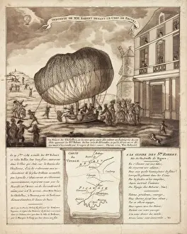 Balloon descent, Chateau de Beuvri, France