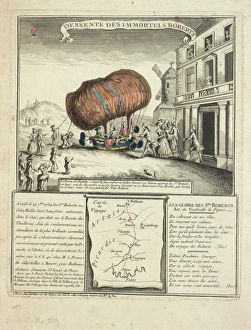 Images Dated 7th December 2011: Balloon descent, Chateau de Beuvri, France