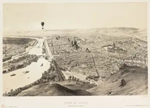 Balloon flight over Rouen, France