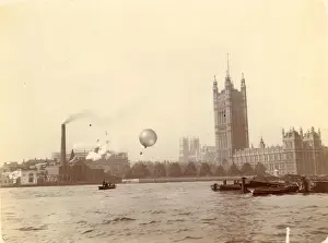 Balloon being let up from a gig to take photographs