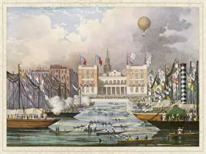 Celebrated Collection: Balloon over London 1833